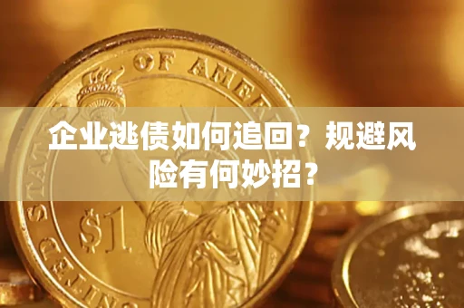 武汉企业逃债如何追回？规避风险有何妙招？