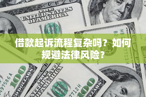 武汉借款起诉流程复杂吗？如何规避法律风险？