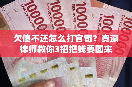 武汉欠债不还怎么打官司？资深律师教你3招把钱要回来