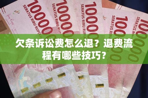 武汉欠条诉讼费怎么退？退费流程有哪些技巧？