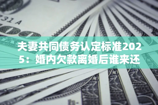 武汉夫妻共同债务认定标准2025:婚内欠款离婚后谁来还? 武汉夫妻共同债务认定标准2025:婚内欠款离婚后谁来还?