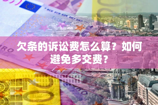 武汉欠条的诉讼费怎么算？如何避免多交费？
