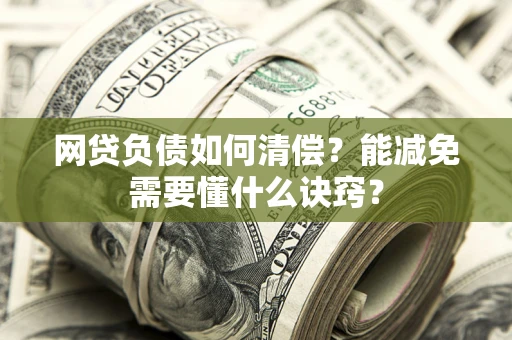 武汉网贷负债如何清偿？能减免需要懂什么诀窍？