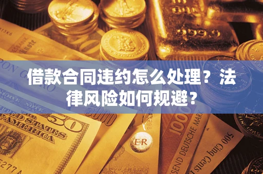 武汉借款合同违约怎么处理？法律风险如何规避？