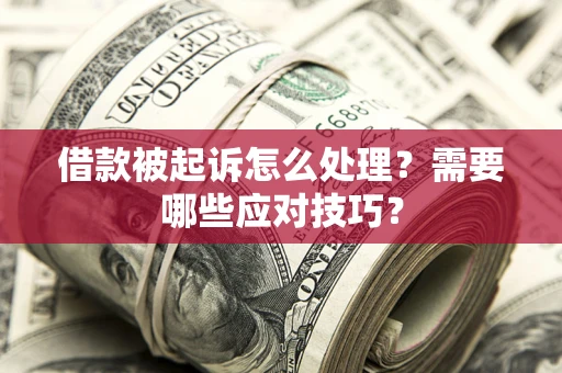 武汉借款被起诉怎么处理？需要哪些应对技巧？