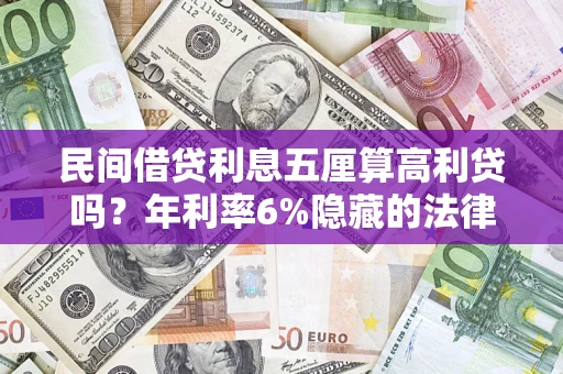 武汉民间借贷利息五厘算高利贷吗？年利率6%隐藏的法律风险全解析