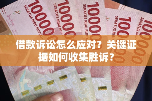武汉借款诉讼怎么应对？关键证据如何收集胜诉？